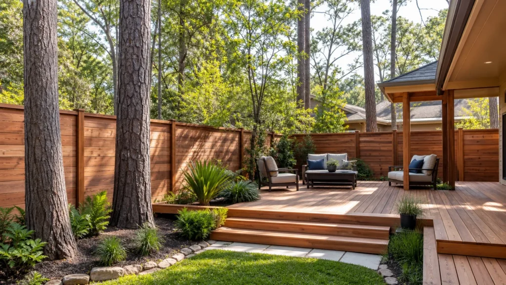 Fence and Deck Design That Looks Intentional — local fencing project in The Woodlands, Texas