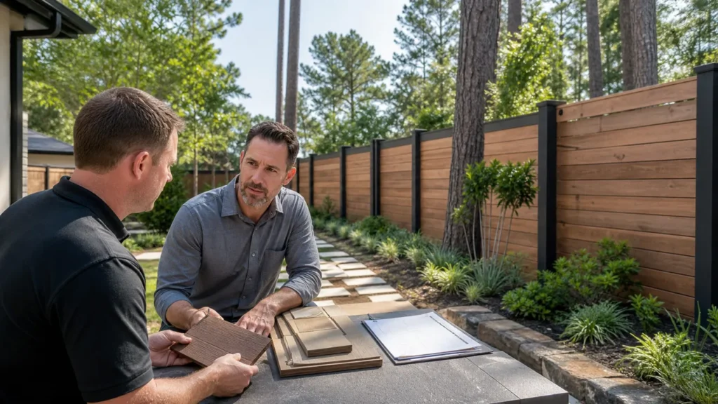 How to Compare Fence Contractors in The Woodlands — local fencing project in The Woodlands, Texas