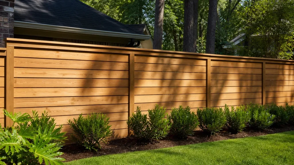 Cap-and-Trim Cedar Fence Design Guide — local fencing project in The Woodlands, Texas