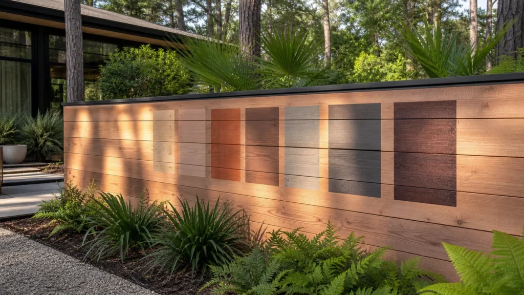 Choosing Fence Stain Color for Sun and Shade — local fencing project in The Woodlands, Texas